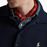 Blue hoodie worn by a person, showing the hoodie fit