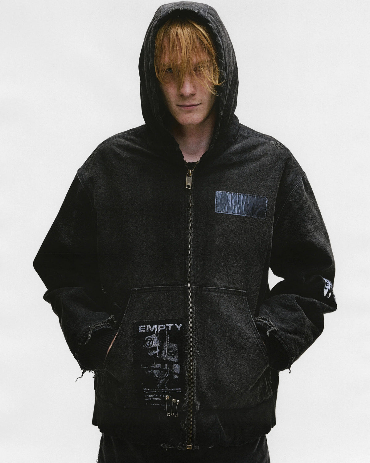 ENFANTS RICHES DEPRIMES - Men War Started Hooded Work Jacket 