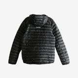 Black jacket, back view