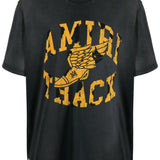 Black t-shirt, front view