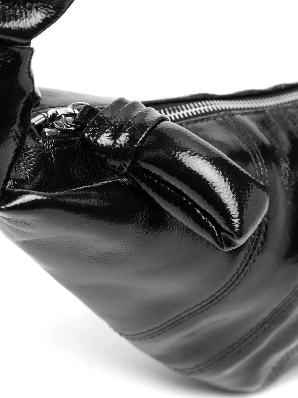 Close up of Black bag, showing detail