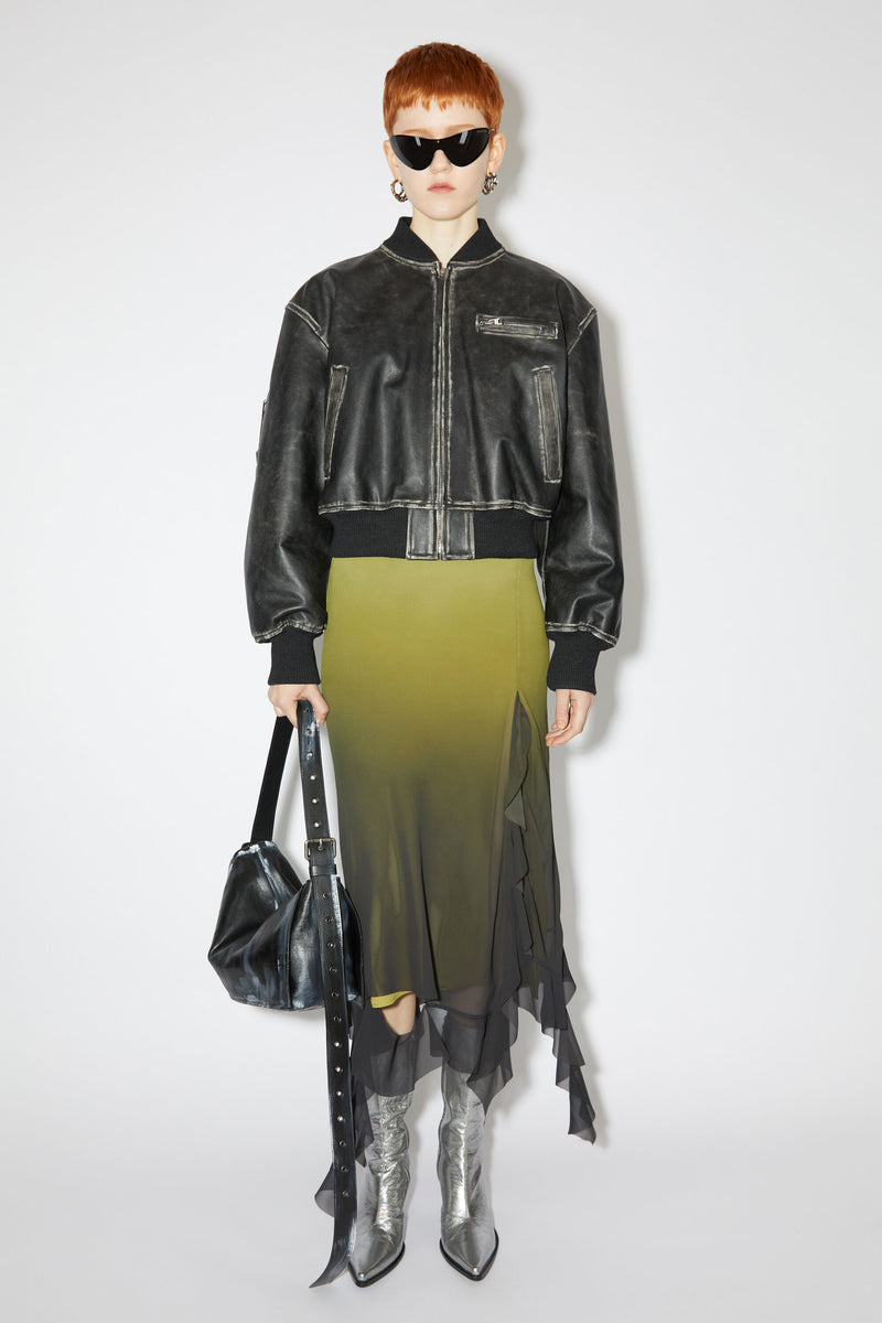 ACNE STUDIOS Women Leather Bomber Jacket