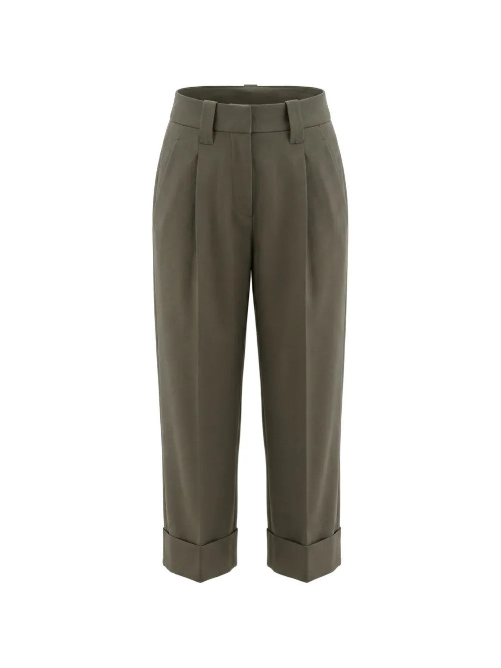 Green pants, front view