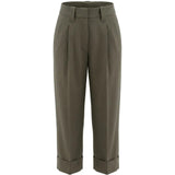 Green pants, front view