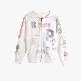 White sweats, front view