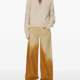 Brown pants, full body view