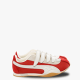 Orange sneakers, front view