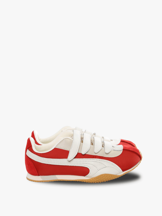 Orange sneakers, front view