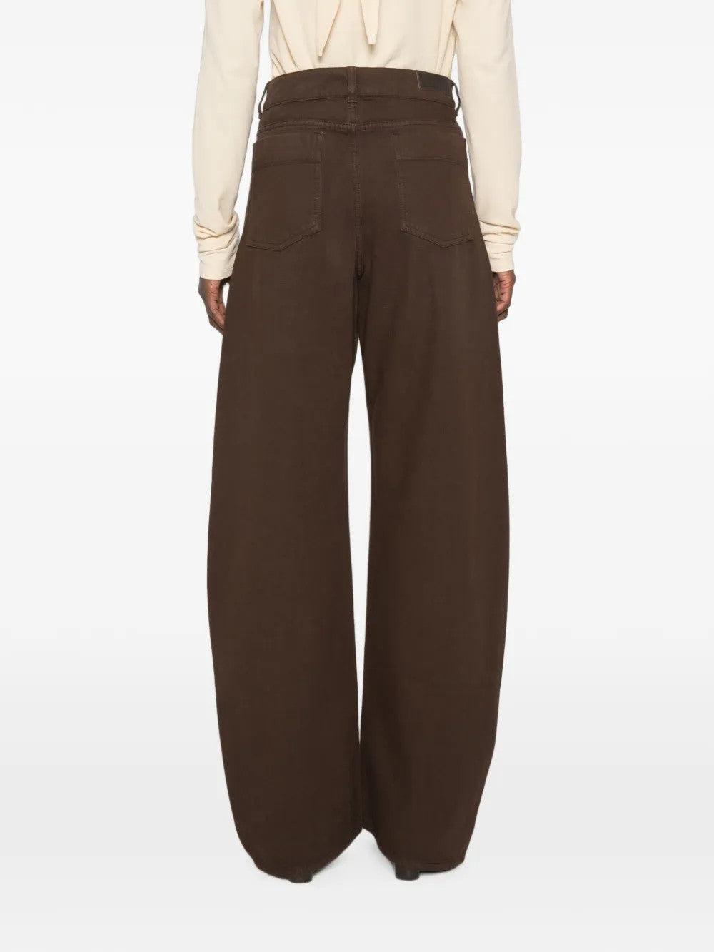 Brown pants, full body view