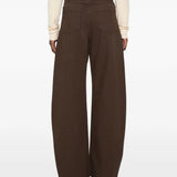 Brown pants, full body view