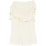 Tan skirt, front view