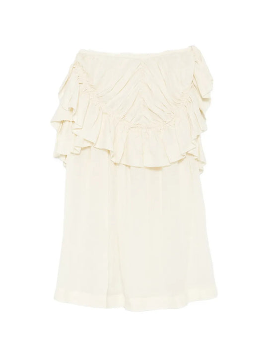 Tan skirt, front view