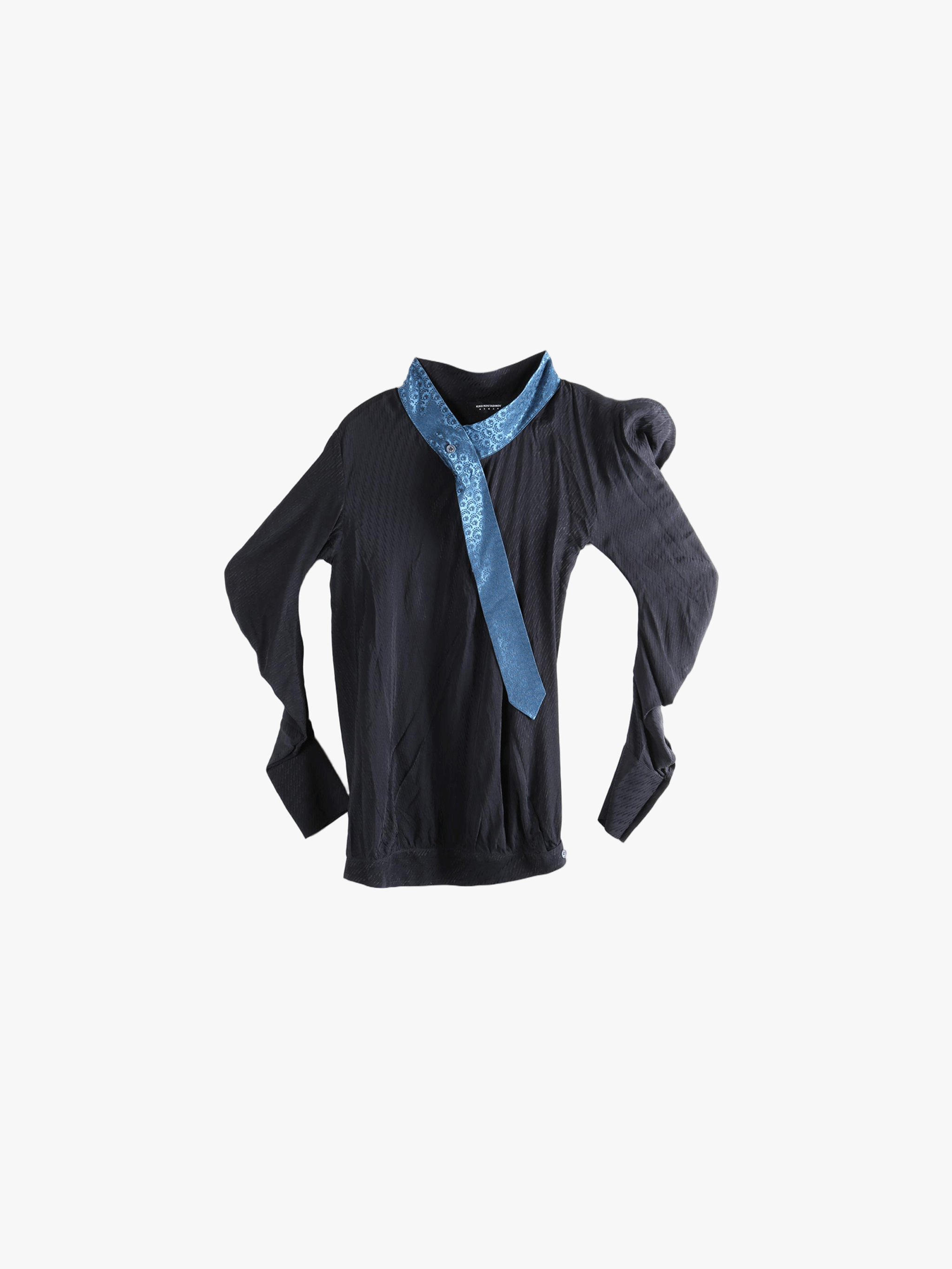 Black shirt , front view