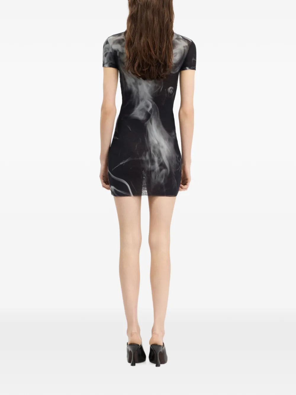 Black dress, full body view