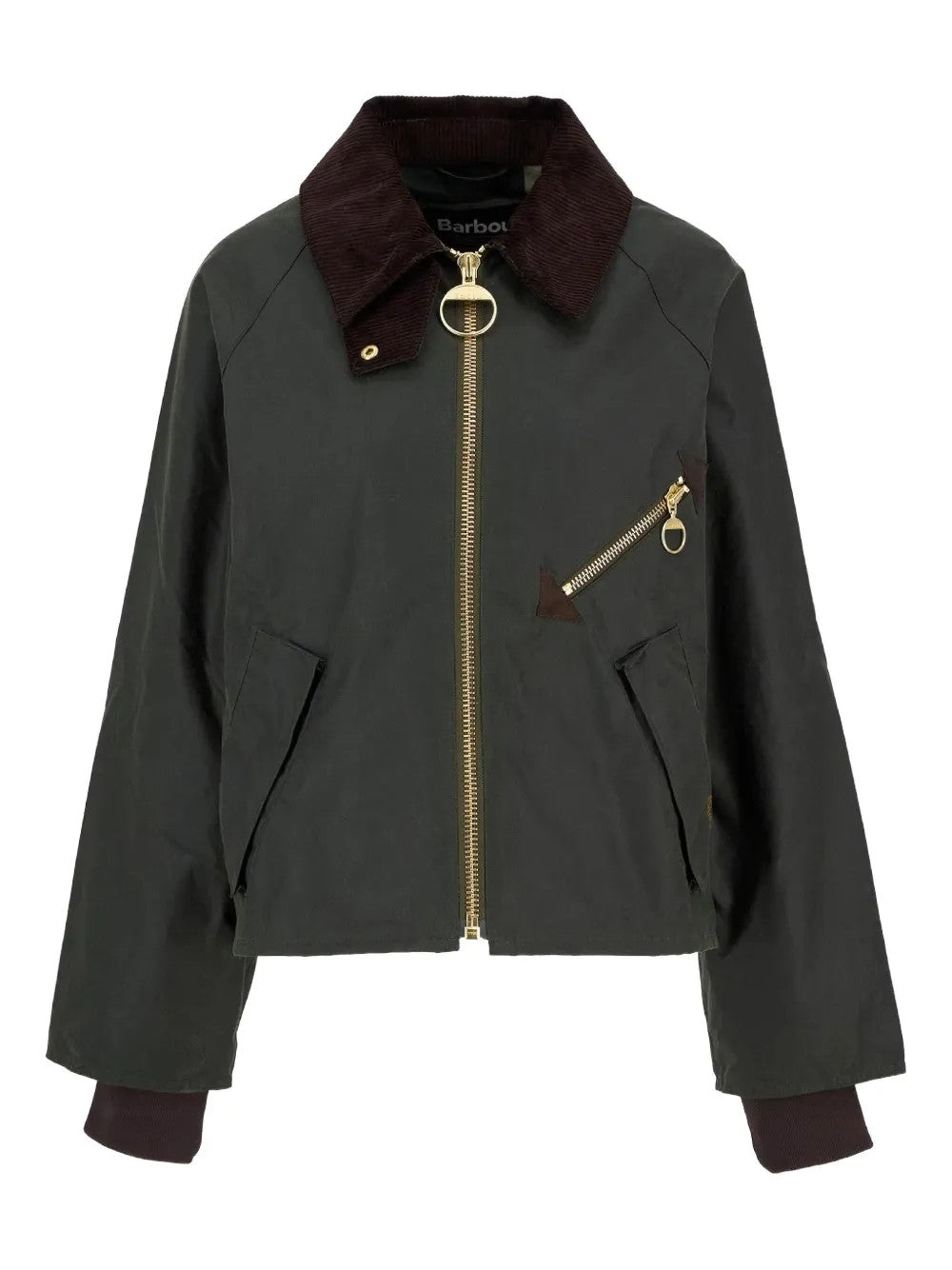 Green jacket, front view