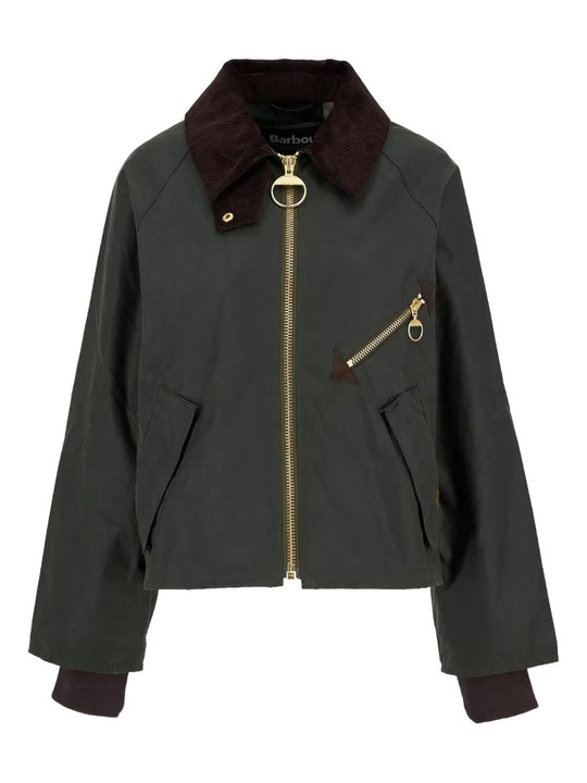 Green jacket, front view