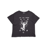 Black t-shirt, front view