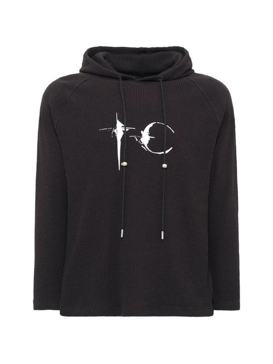 Black hoodie, front view