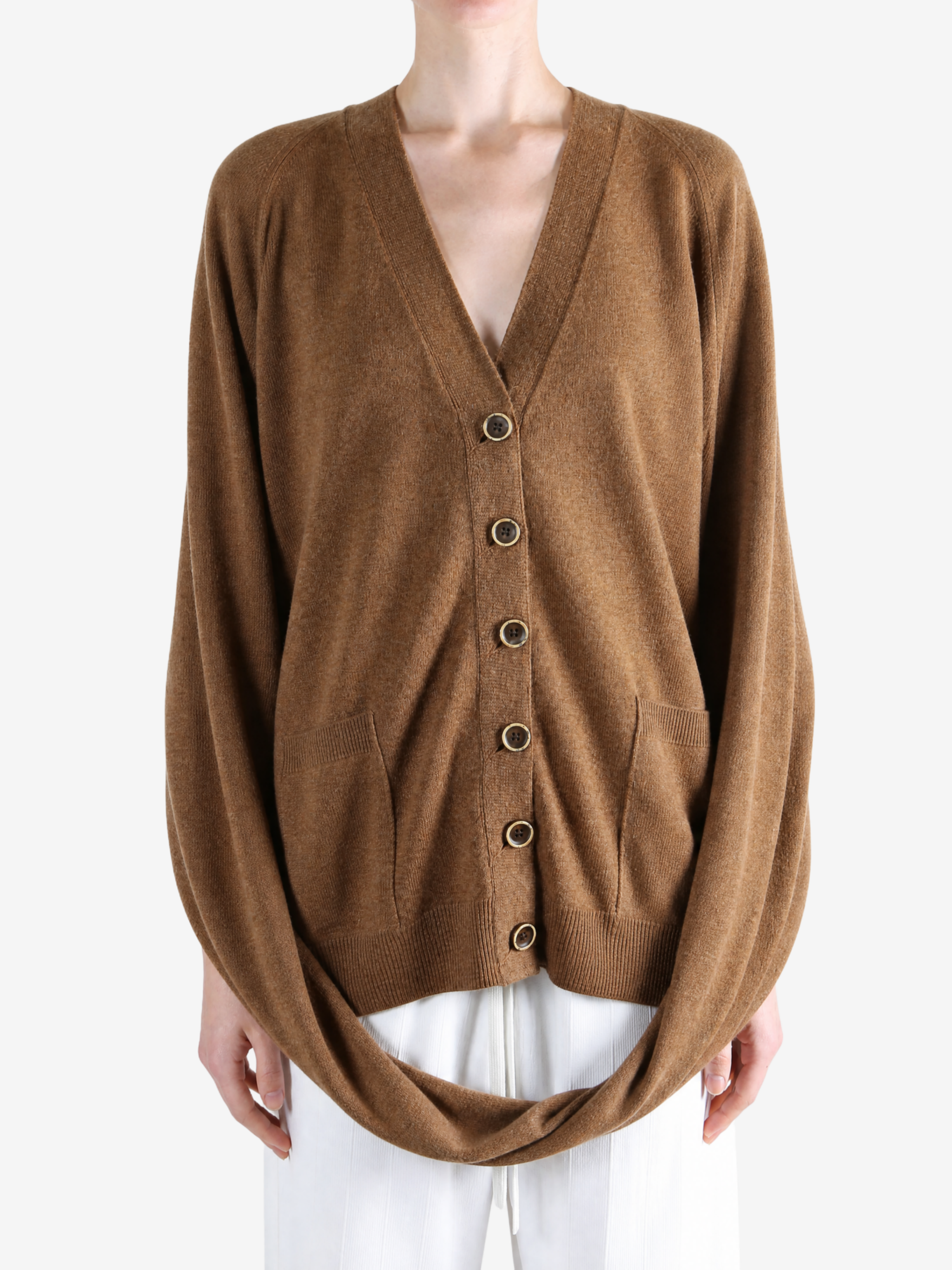 Brown knitwear, front view