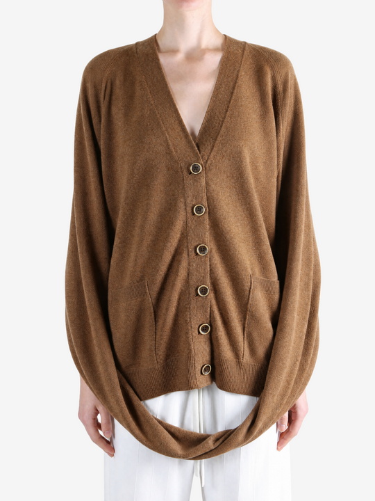 Brown knitwear, front view