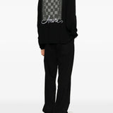 Black shirt, full body view