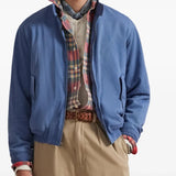Blue jacket worn by a person, showing the jacket's fit