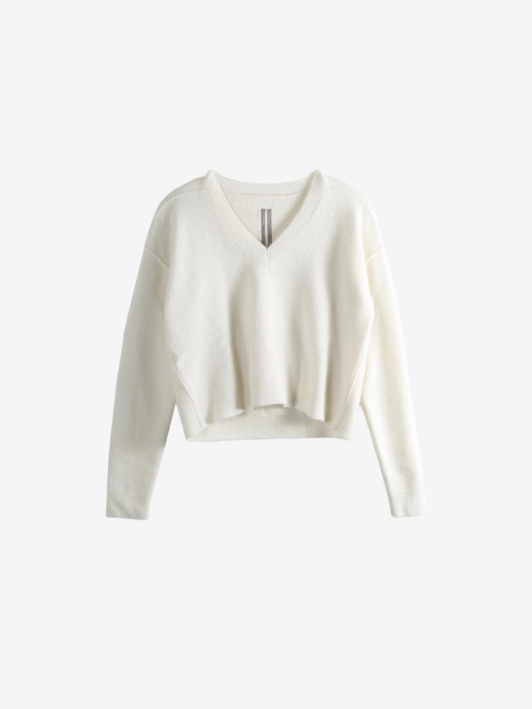 White sweater, front view