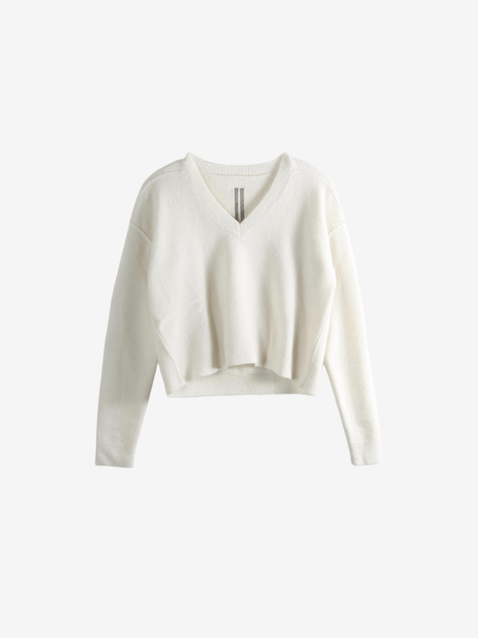 White sweater, front view