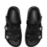 Black sandal, top view