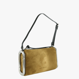 Tan bag, front view