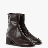Brown boots, front view