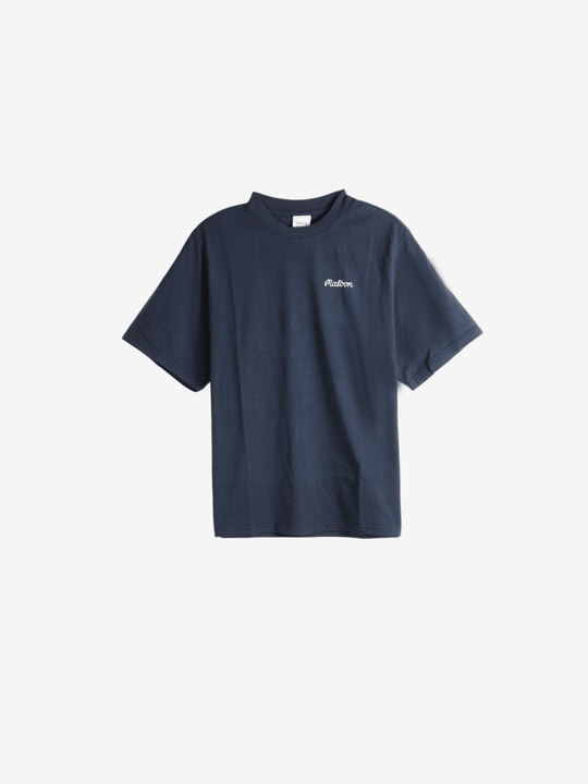 Navy t-shirt, full view