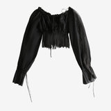 Black top, front view