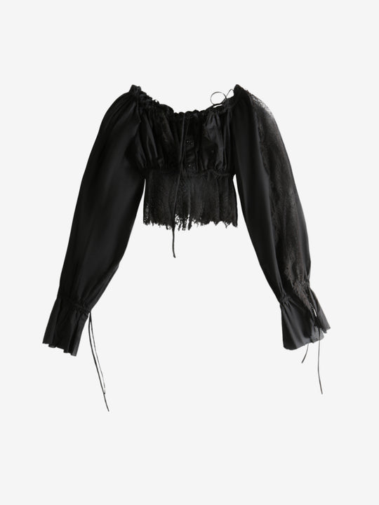 Black top, front view