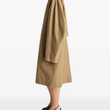 Tan jacket, full body view