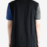 Black T-shirt worn by a person, showing the T-shirt's fit