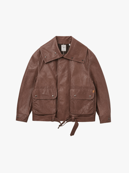 Brown jacket, front view