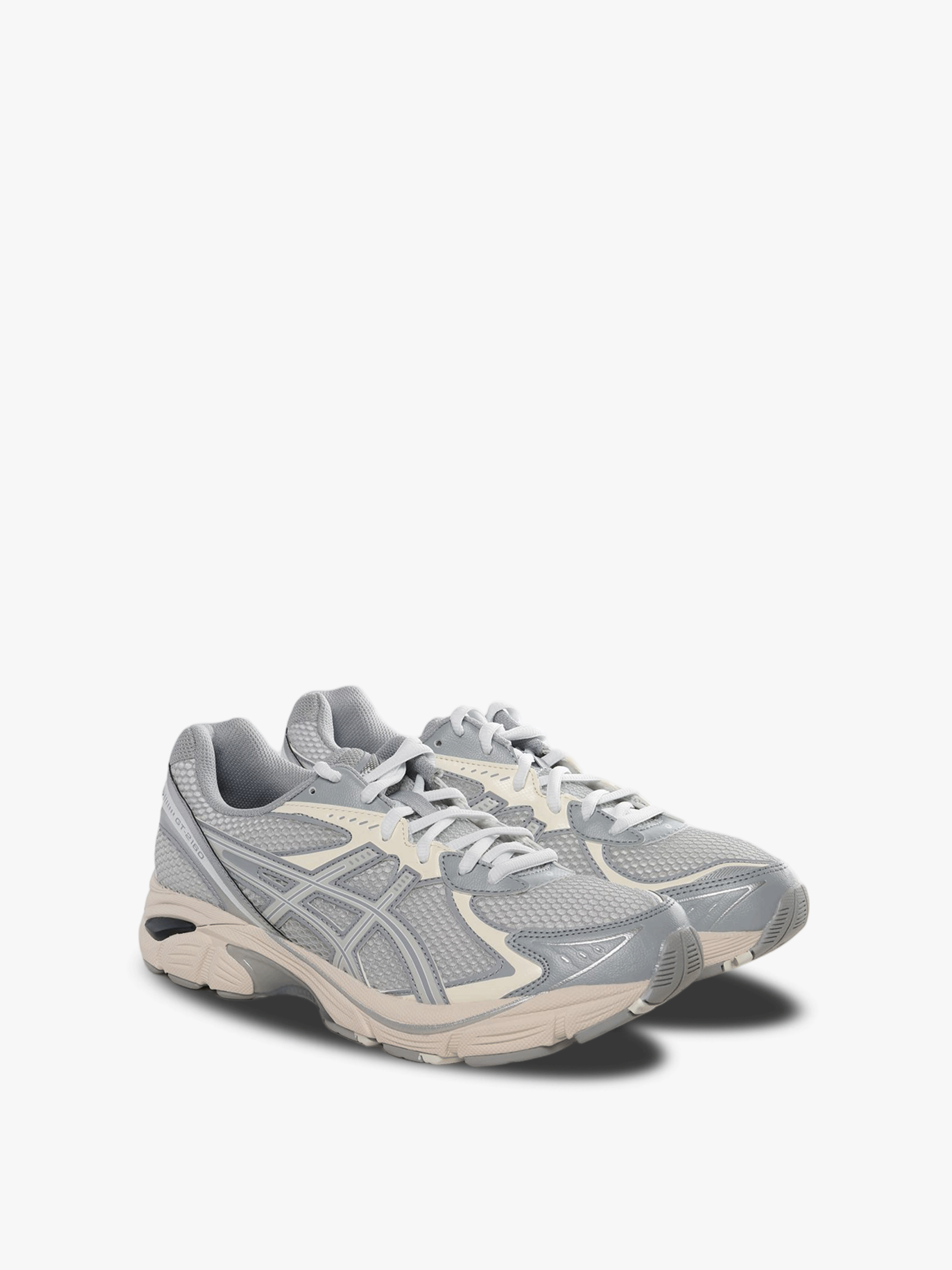 Grey sneakers, side view