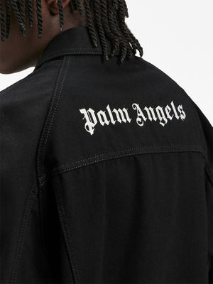 PALM ANGELS Men BW Logo Denim Jacket