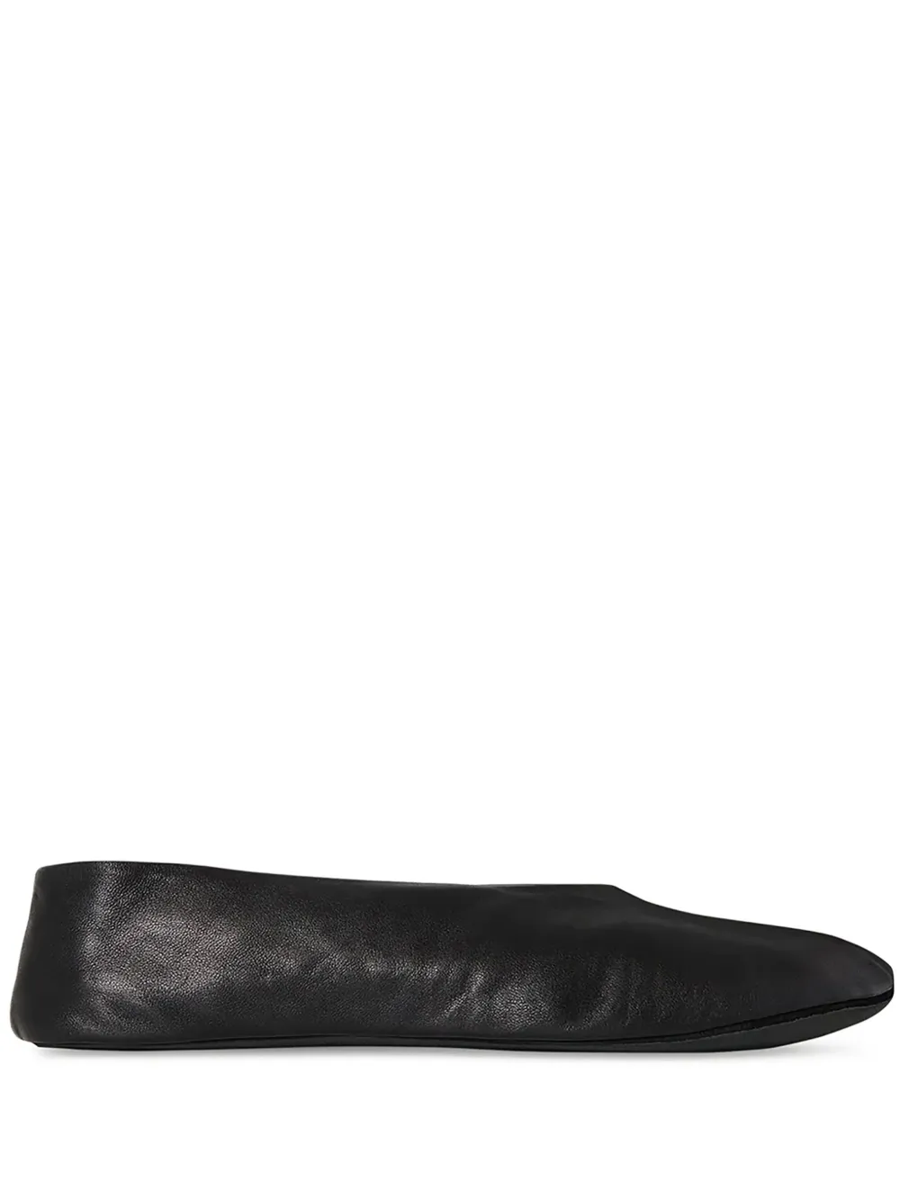 Black slipper, front view