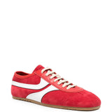 Red shoes, front view