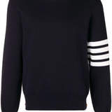 THOM BROWNE - Men Milano Stitch Crew Neck Pullover In Cotton Crepe