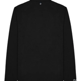 Black garment, back view