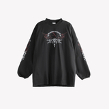 Black shirt, front view