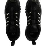 Black sneakers, top view