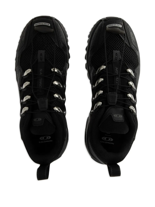 Black sneakers, top view