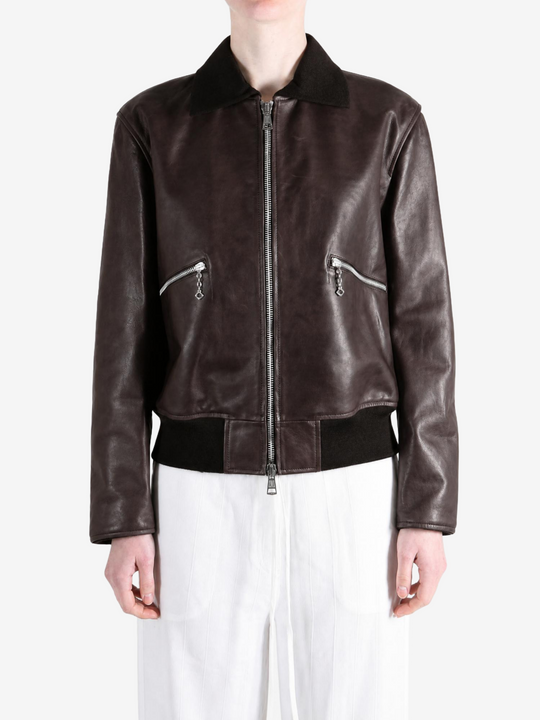 Brown jacket, front view