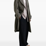 Grey coat, full body view