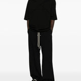 Black t-shirt, full body view