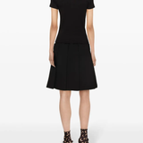 Black t-shirt, full body view